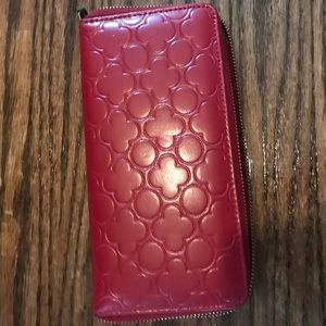 Comme des garçons red tricot wallet